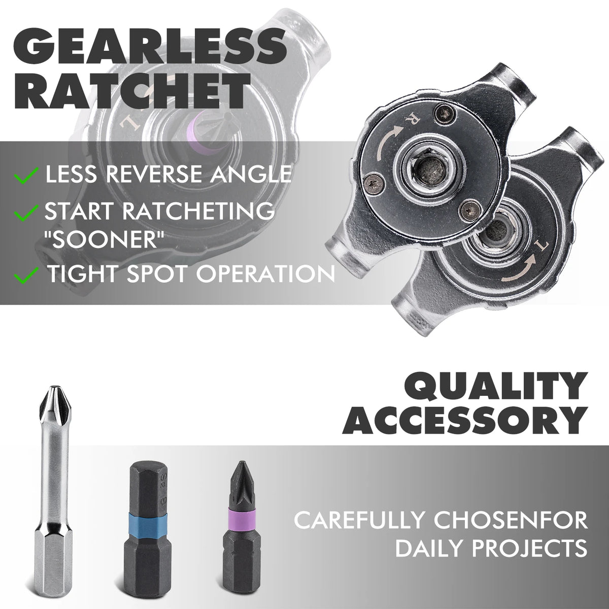 VMAN 40in1 Multifunction Ratchet Screwdriver Set Multi Magnetic Bits Mini Repair Tool Kit Household Tool For PC & Iphone Etc.