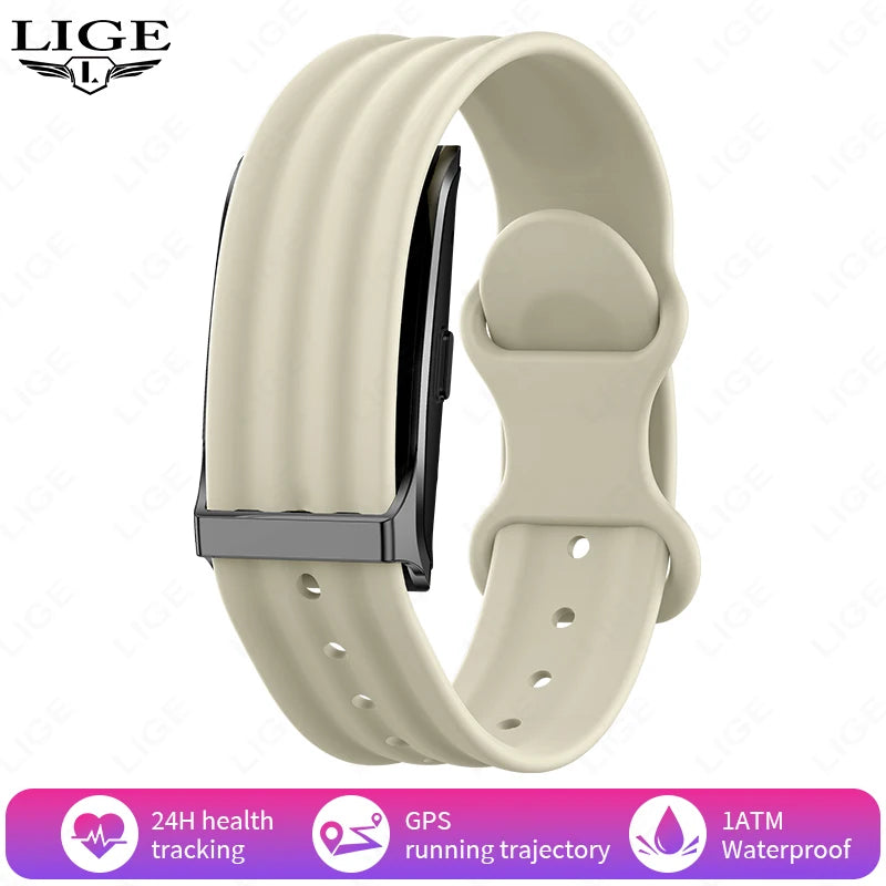 LIGE No Screen Smart Watch Men's Sports Outdoors Fitness Heart Rate Monitor 1ATM Waterproof New Smartwatch For Andrio IOS 2025