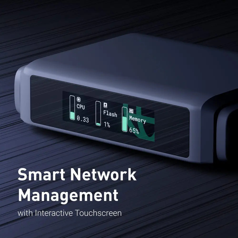 GL.iNet GL-BE3600 (Slate 7) Wi-Fi 7 Router, Dual 2.5G Ports, Touch Screen,  3570Mbps Gaming Hotspot, VPN for Public & Hotel