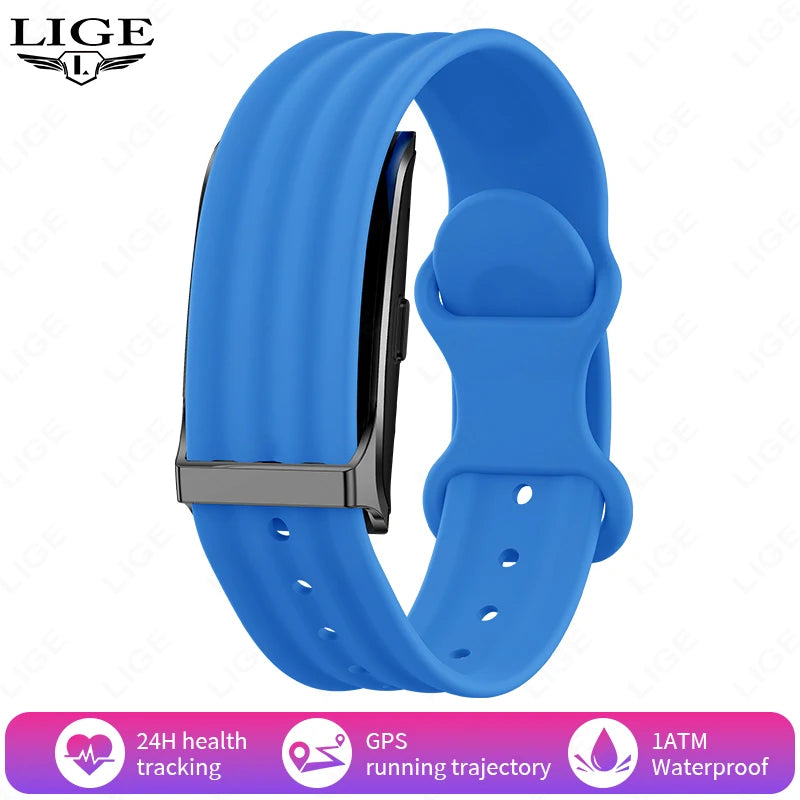 LIGE No Screen Smart Watch Men's Sports Outdoors Fitness Heart Rate Monitor 1ATM Waterproof New Smartwatch For Andrio IOS 2025