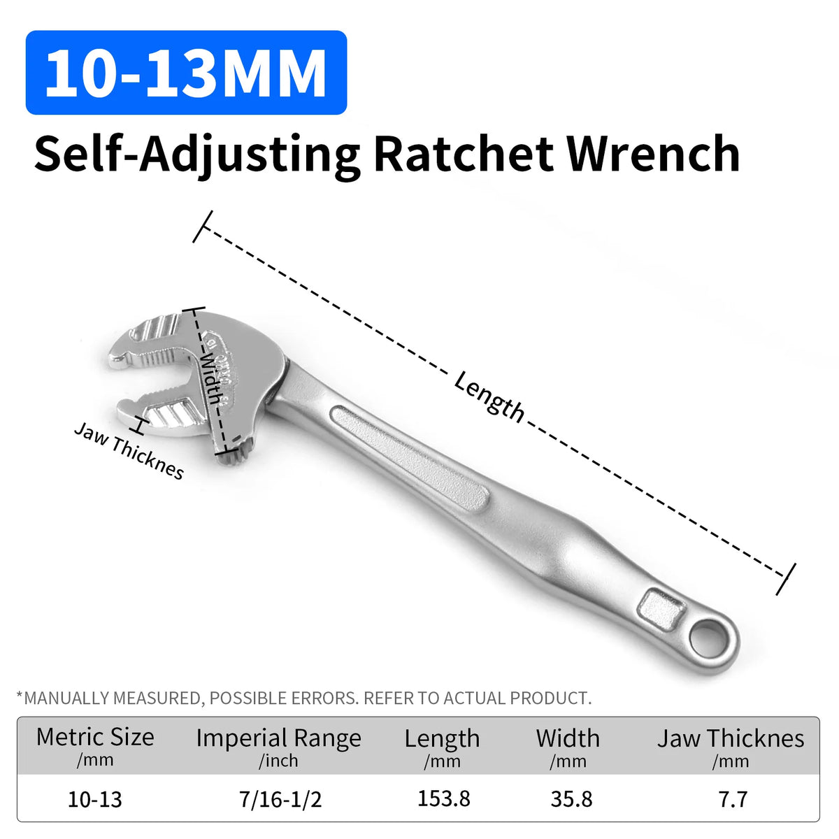 1PC Multifunctional Heavy-Duty Crab Claw Wrench Adjustable Ratchet Wide Jaw Self-Locking Wrench For Home Auto Pipe Manufacture