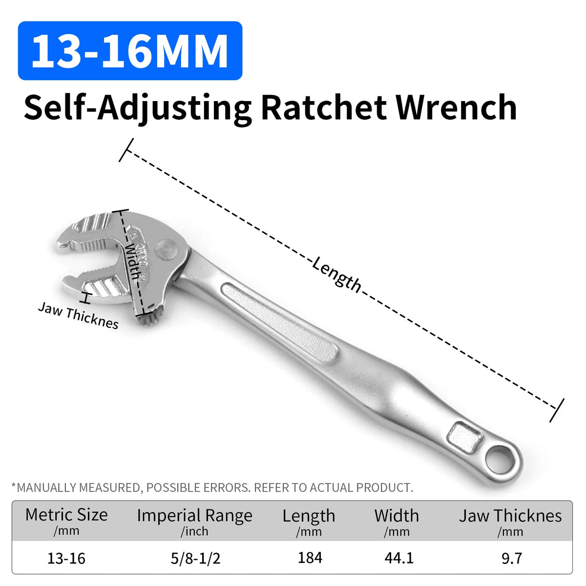 1PC Multifunctional Heavy-Duty Crab Claw Wrench Adjustable Ratchet Wide Jaw Self-Locking Wrench For Home Auto Pipe Manufacture