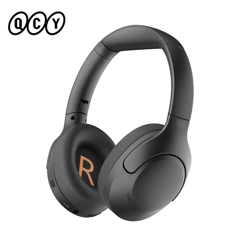 QCY H3 Lite ANC Wireless Headphones Active Noise Cancelling Over Ear Headset Bluetooth 5.3 Earphones 40mm Driver HiFi Sound 60H
