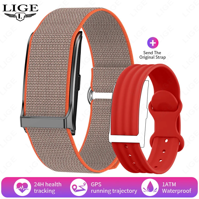 LIGE No Screen Smart Watch Men's Sports Outdoors Fitness Heart Rate Monitor 1ATM Waterproof New Smartwatch For Andrio IOS 2025