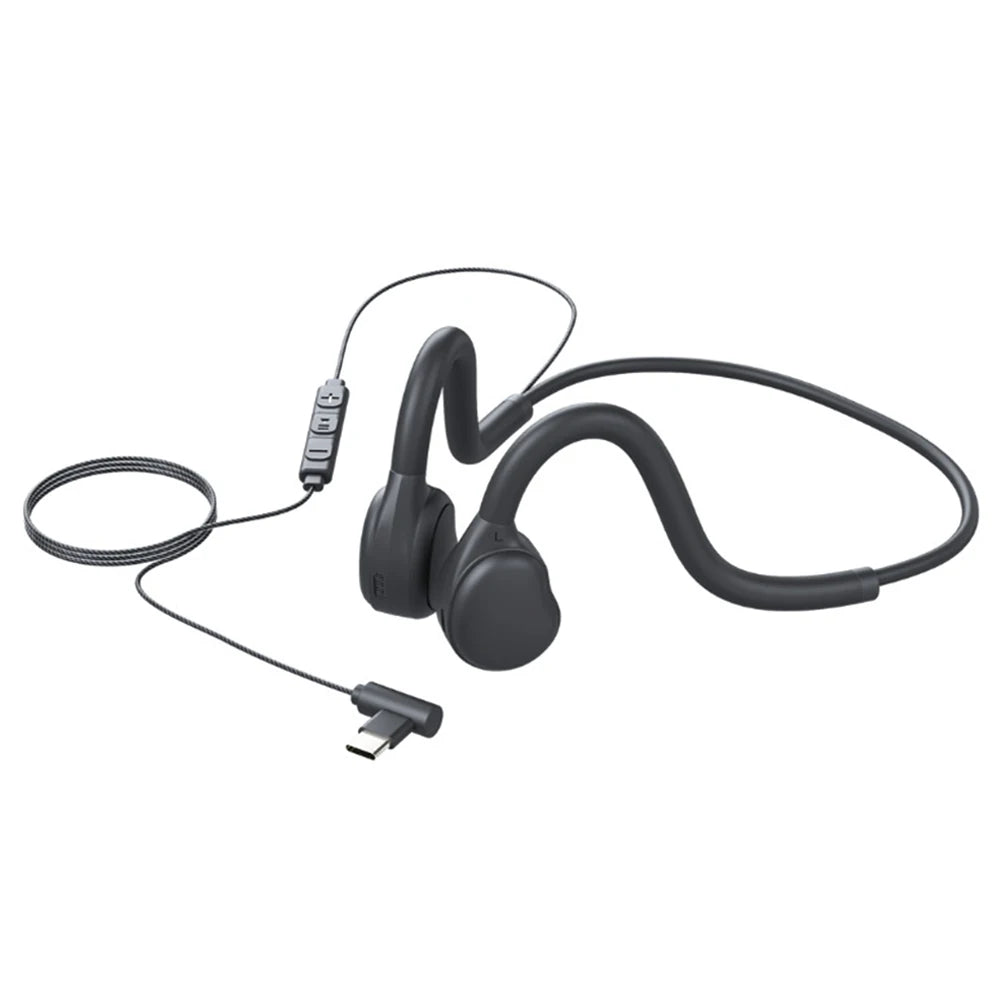 Hanging Sports Headphones Stereo Phone Earphones Wired Bone Conduction Headphones With Microphone for Iphone Xiaomi Samsung