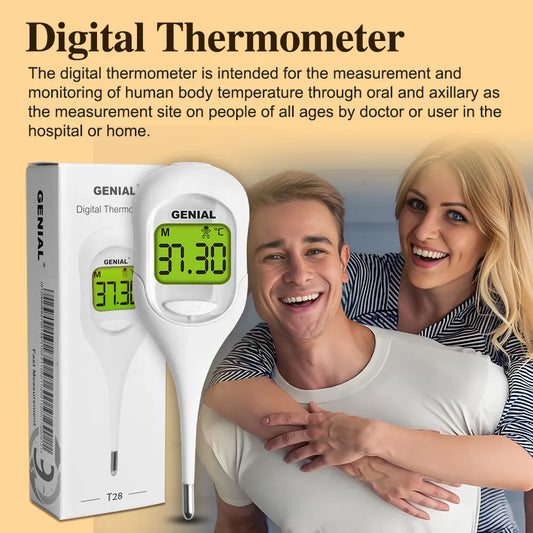 10S Digital Thermometer for Baby, Kids & Adults, Color-Coded Readings, Oral, Baby Rectal Thermometer or Under The Arm