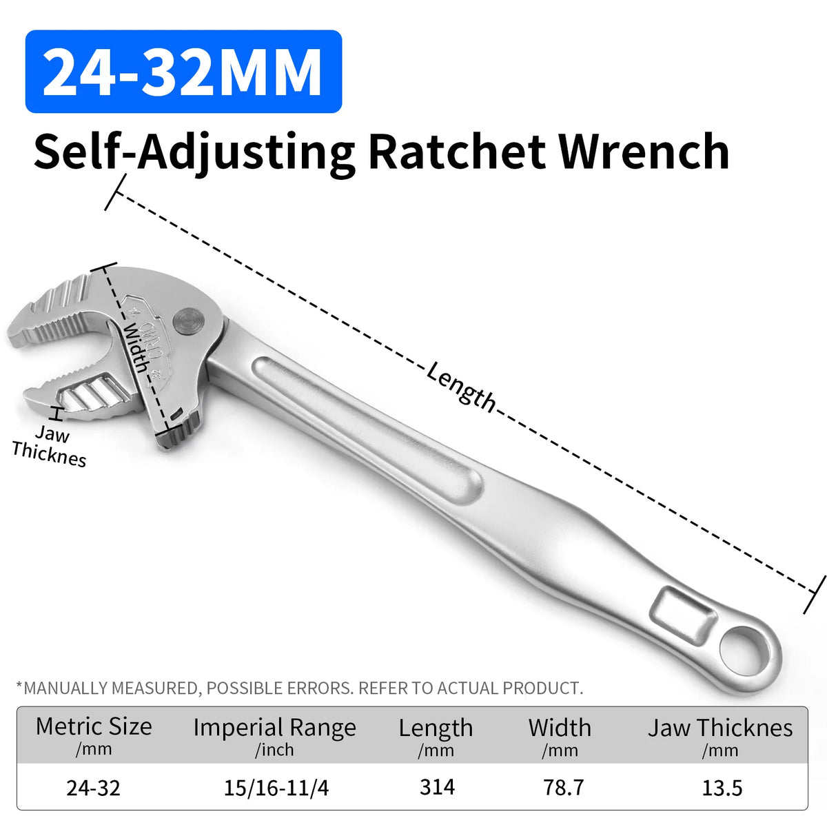 1PC Multifunctional Heavy-Duty Crab Claw Wrench Adjustable Ratchet Wide Jaw Self-Locking Wrench For Home Auto Pipe Manufacture