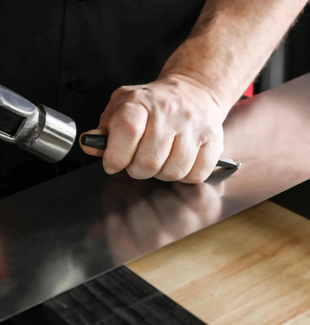 16-Piece Punch and Chisel Set - Tapered, Pin, Center Punches & Cold Chisels, Chrome Vanadium Steel, Black Phosphate